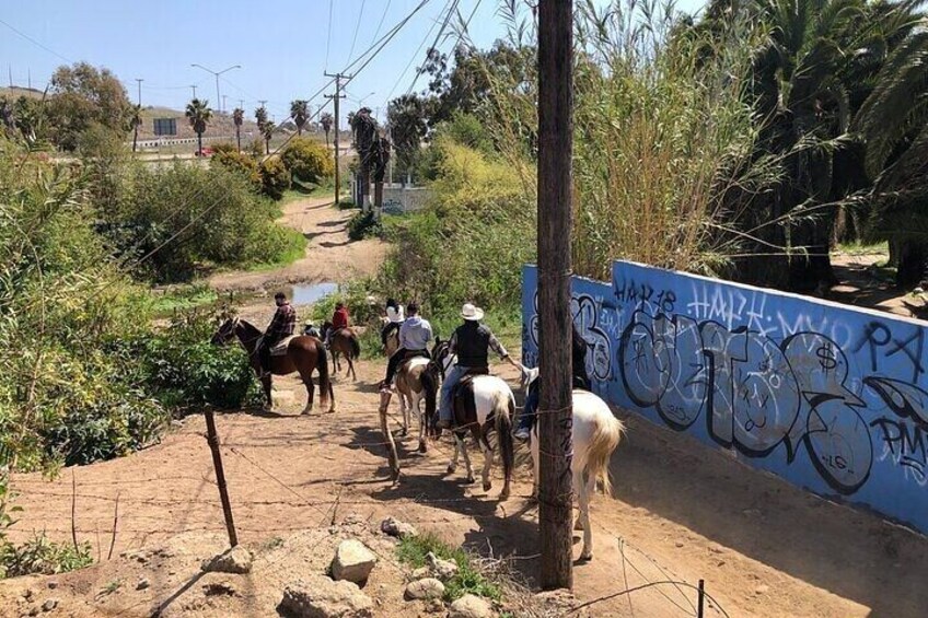 riding Horseback riding & the best tacos in Rosarito