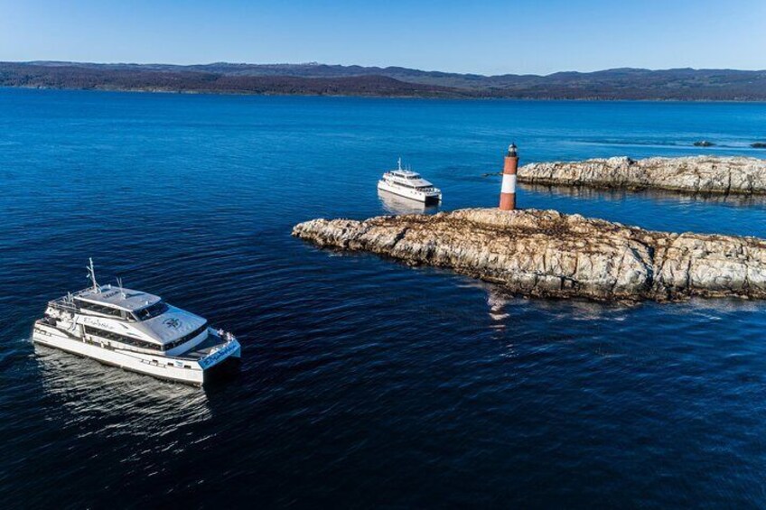 Canoero Catamarans: Isla de los Lobos, Les Eclaireurs Lighthouse and Pingüinera tour