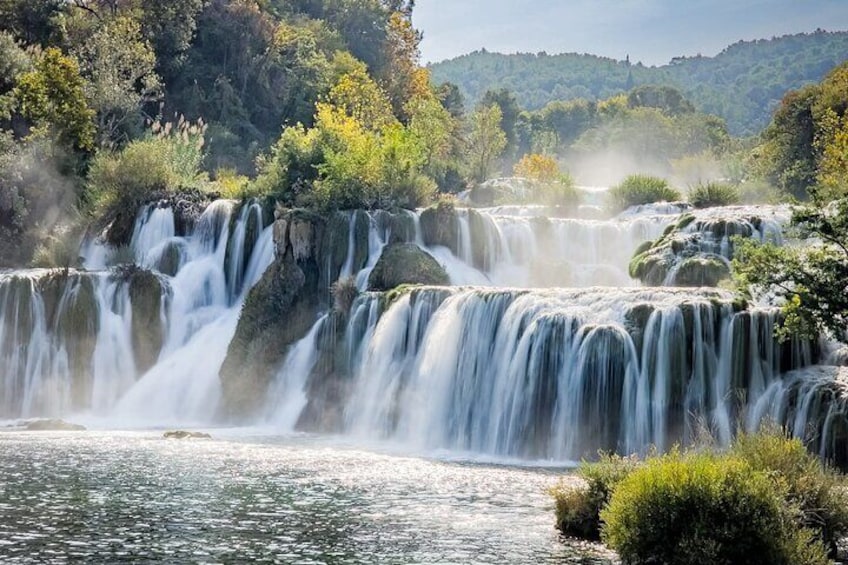 From Zadar: Krka Falls and Zadar or Sibenik (or Winery) Private