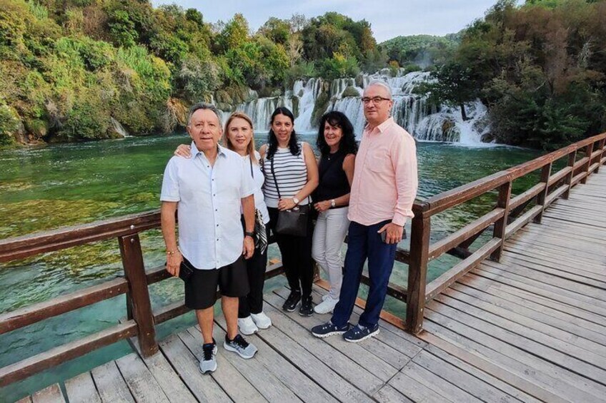 From Zadar: Krka Falls and Zadar or Sibenik (or Winery) Private
