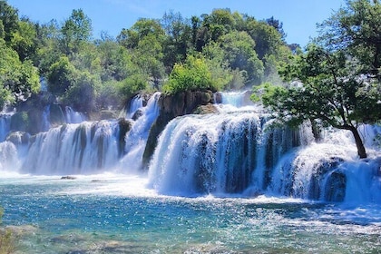 From Zadar: Krka Falls and Zadar or Sibenik (or Winery) Private