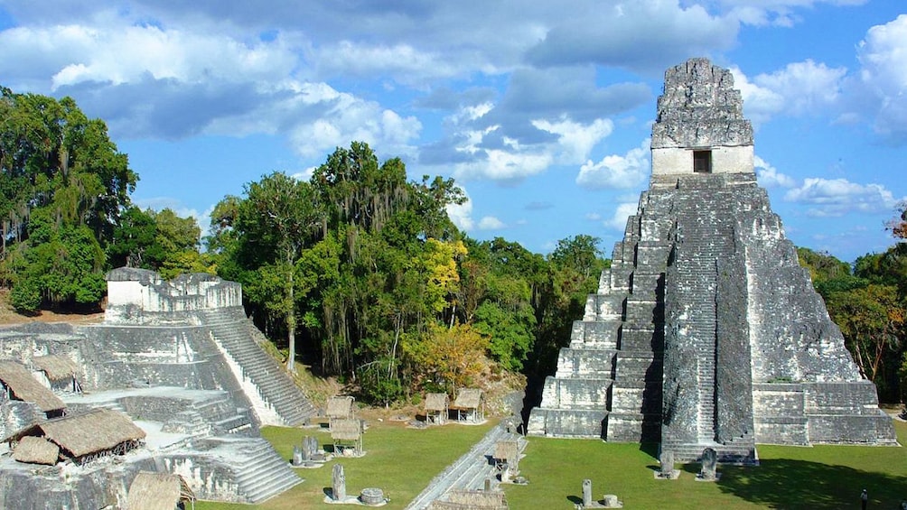 View of temple ruins of Tikal