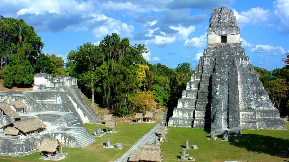 View of temple ruins in Tikal