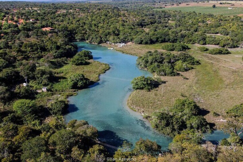 Panoramic view of the River Pratinha