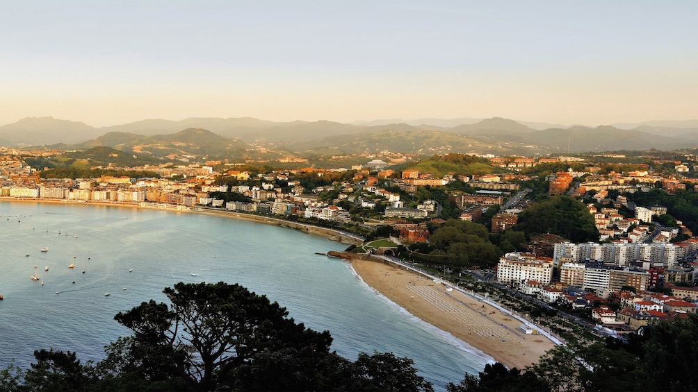 Panoramic view of San Sebastian and shoreline