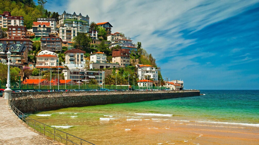 The coastal city of San Sebastian in Spain