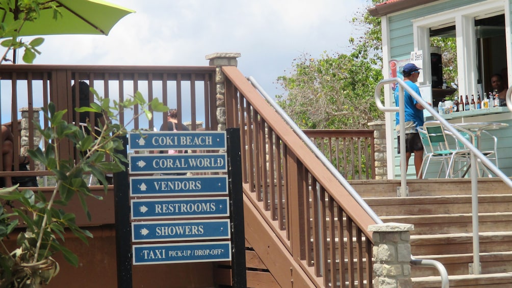 Concession stand on Coki Point Beach in the Virgin Islands. 