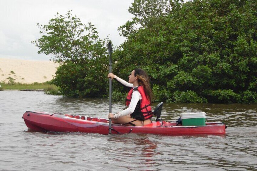 Participant on the Preguiças River