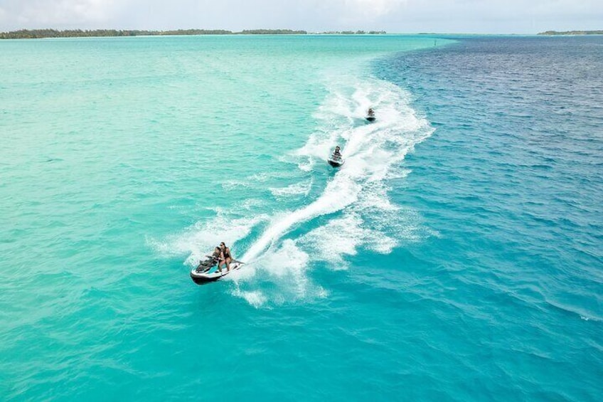 Full Day Combo ATV & Jet Ski with a Polynesian BBQ on a Motu with Sharks & Rays