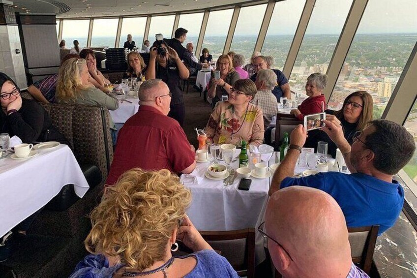 Dinner on Top of the Skylon Tower with a legendary view.