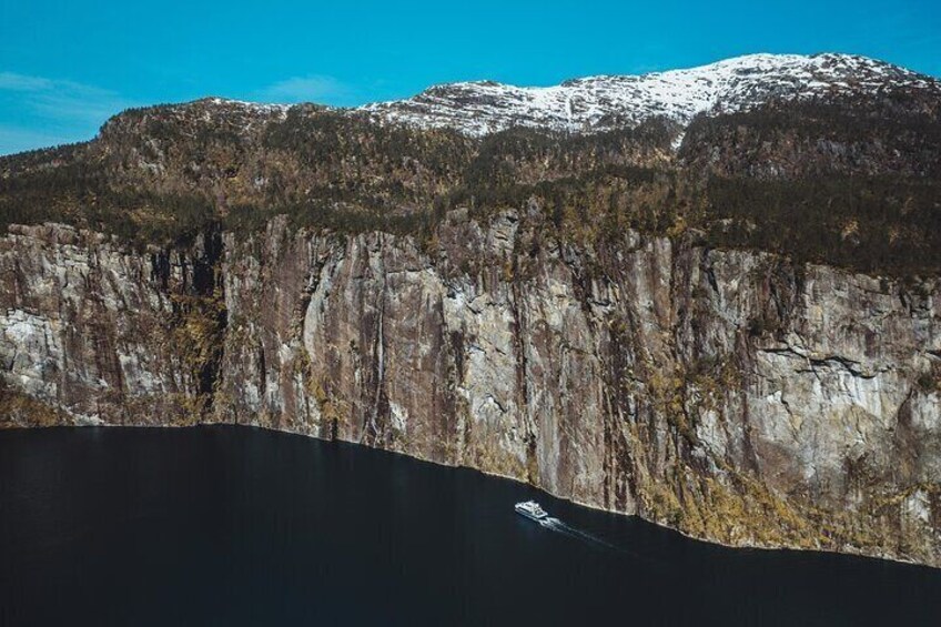 Mostraumen Fjord and Waterfall Cruise