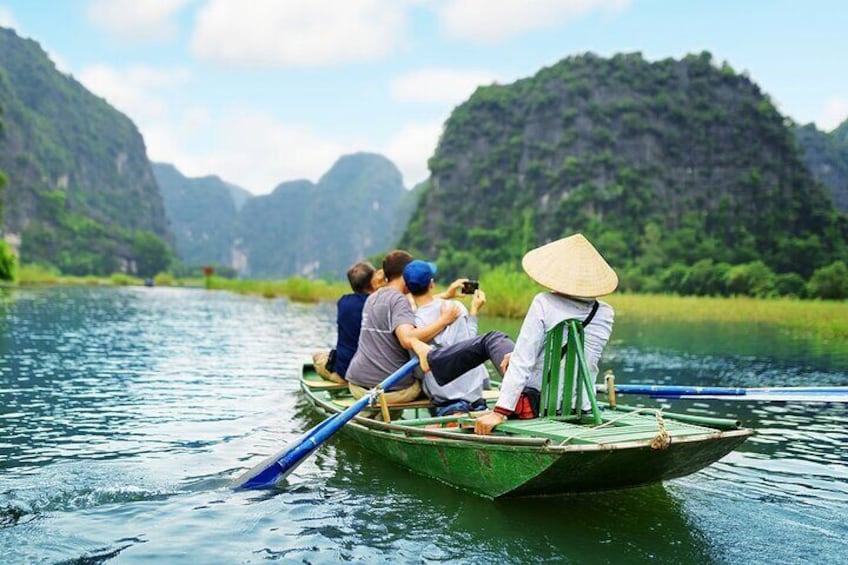 Explore Tam Coc with bamboo boat - Ninh Binh