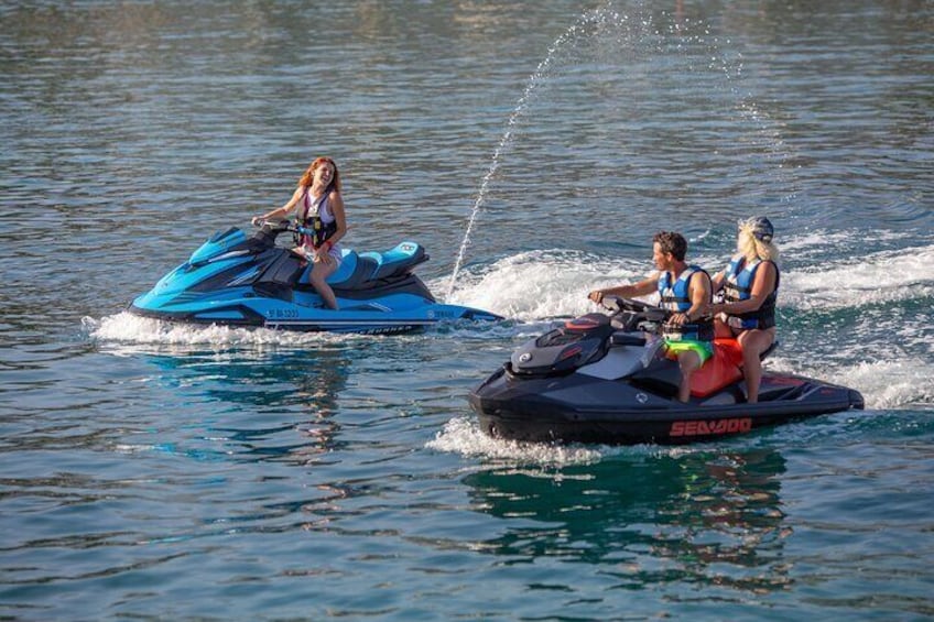 Guided JETSKI tour along the coast of Marbella, enjoy 30 minutes or 1 hour