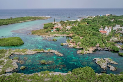 Tulum, lagune de Yal Ku, plongée en apnée dans un cénote et déjeuner sur la...