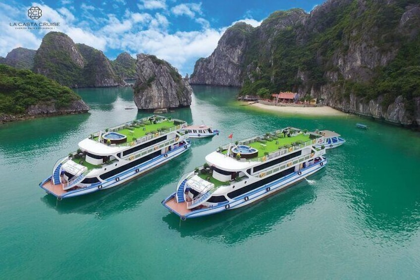 La Casta Cruise - Luxury Day Tour in Halong Bay ( Expressway- Limousine)