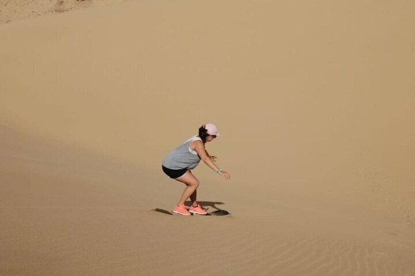 Sandboarding guided experience from Agadir
