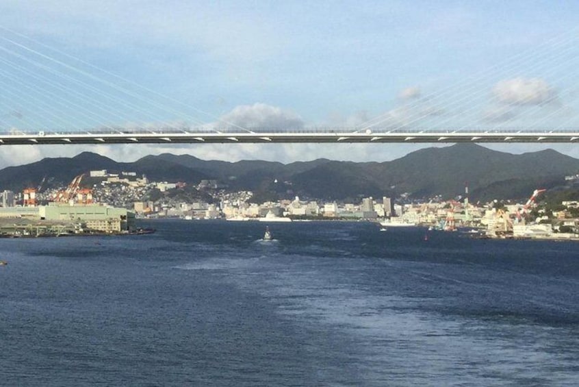 Nagasaki Harbor views. One of the most beautiful harbors in the world.