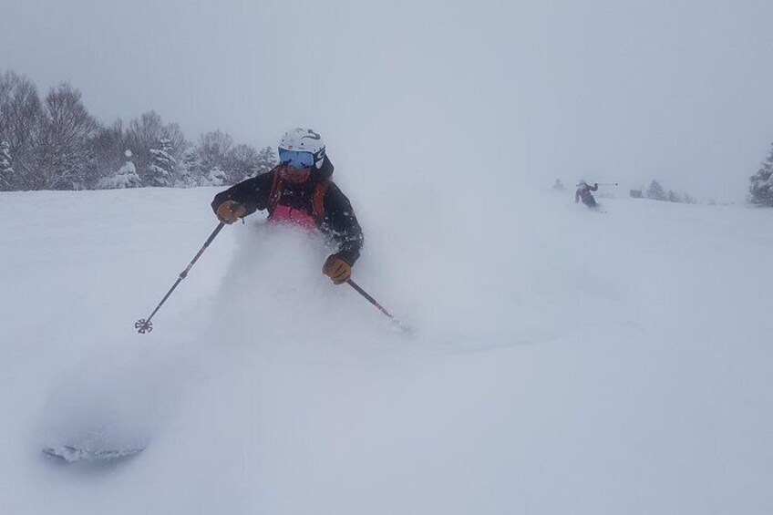 The powder is mind boggling