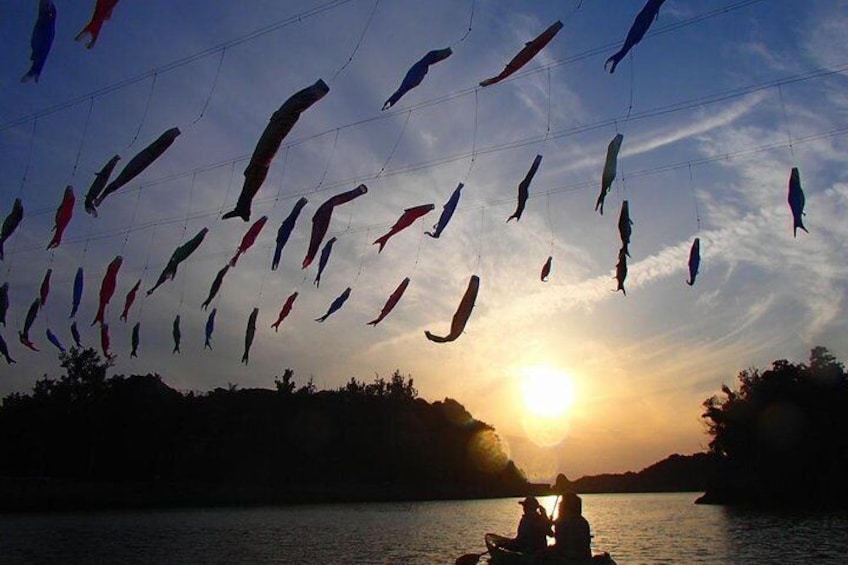 Impressed by the sunset! Sunset kayaking in the open sea! !