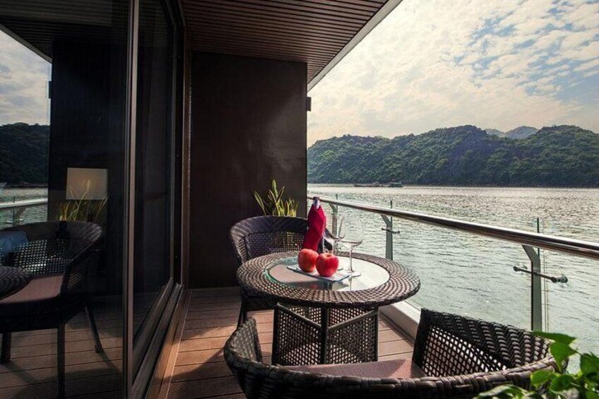 Halong Stellar of The Seas- Luxury 5 Star Cruise -2 Nights Experiences on Bay