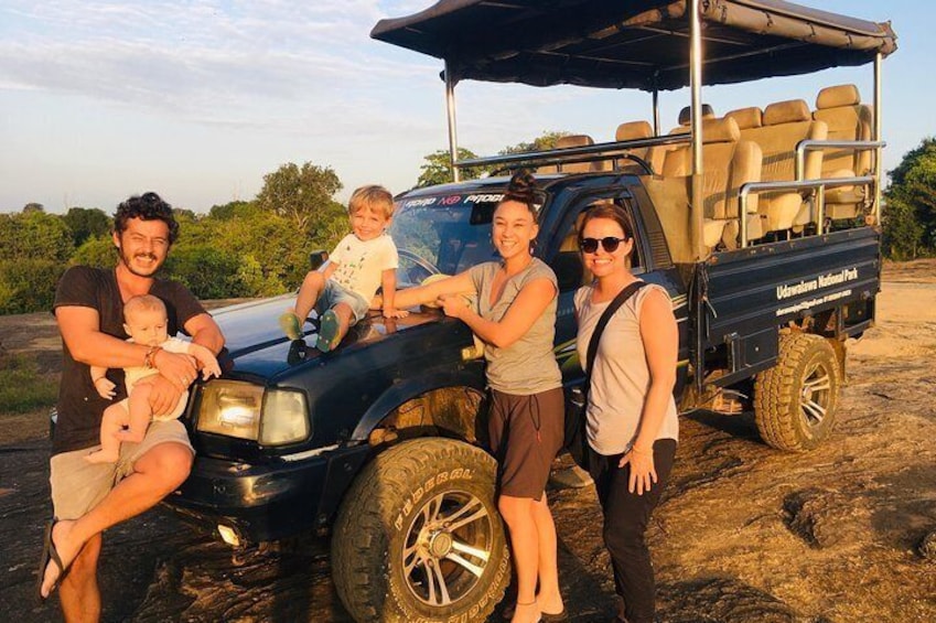 Evening safari tour with nice family
Tea time with a lake view