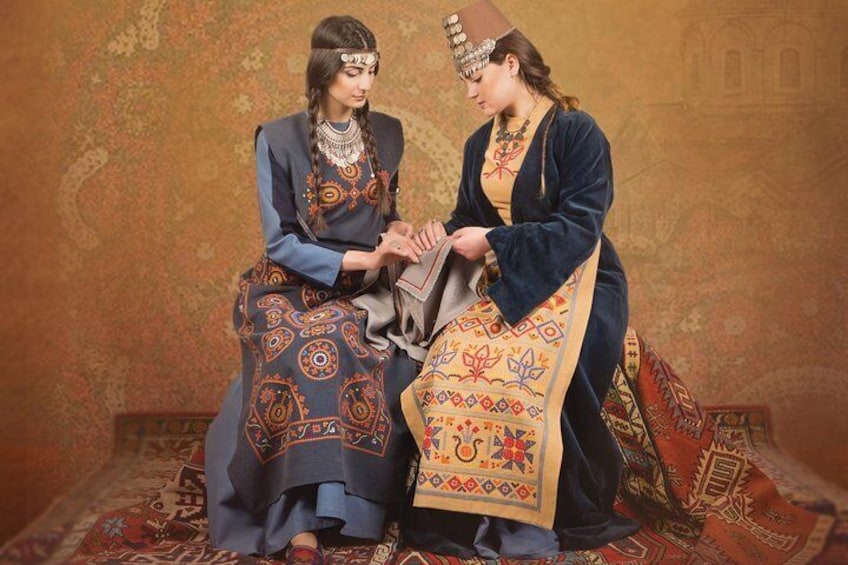 Photoshoot in Armenian garments