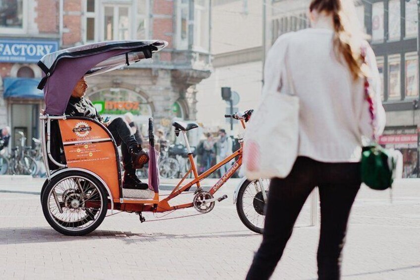 2 hours Amsterdam City Tour in Pedicab