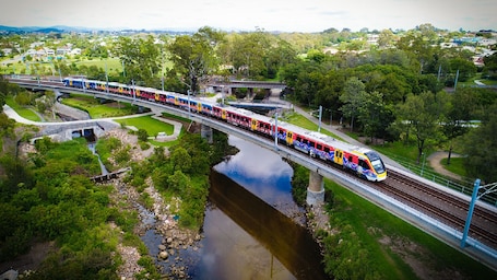Train to Brisbane Central Train Station
