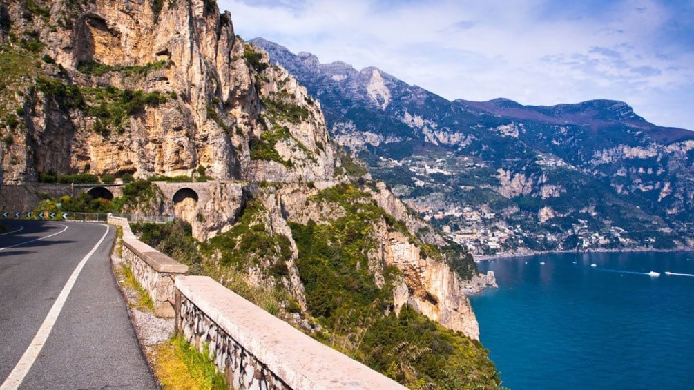 Paved road in Naples