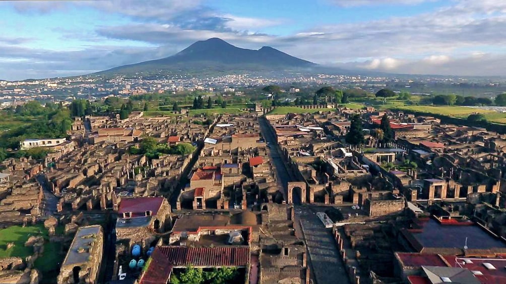 Historic city of Pompeii in Naples