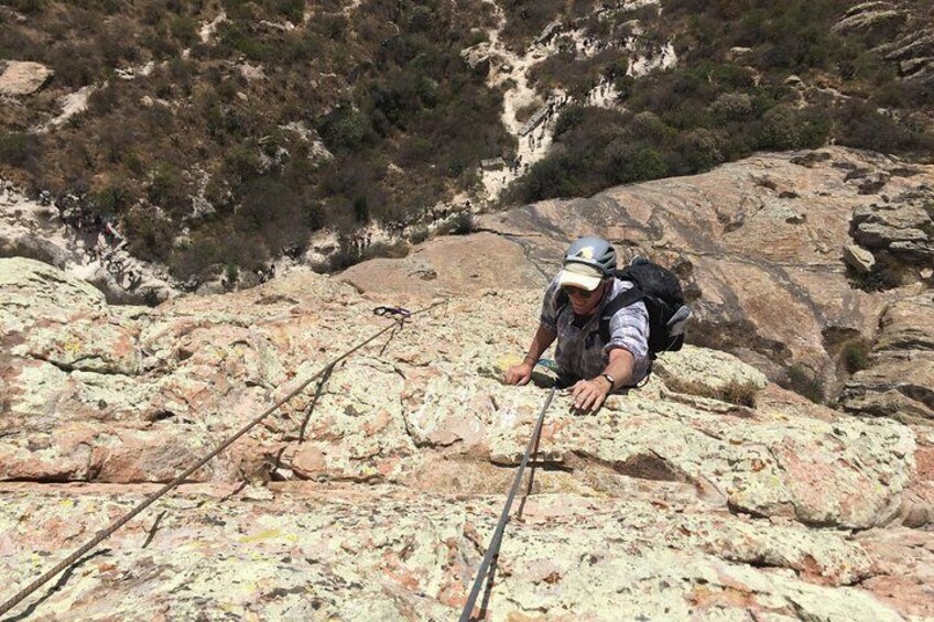 Bill climbing Bernalina