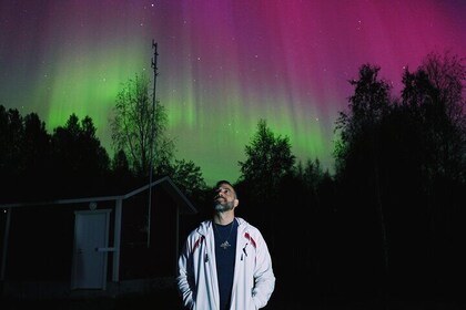 Recorrido fotográfico de caza de la aurora boreal con barbacoa; grupos pequ...