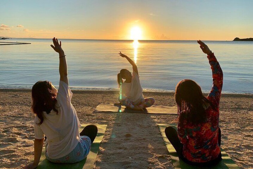 Beach yoga to feel nature and the earth on Ishigaki Island