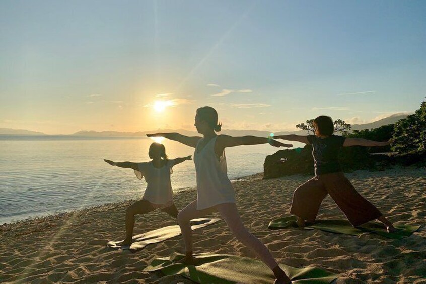 Beach yoga to feel nature and the earth on Ishigaki Island