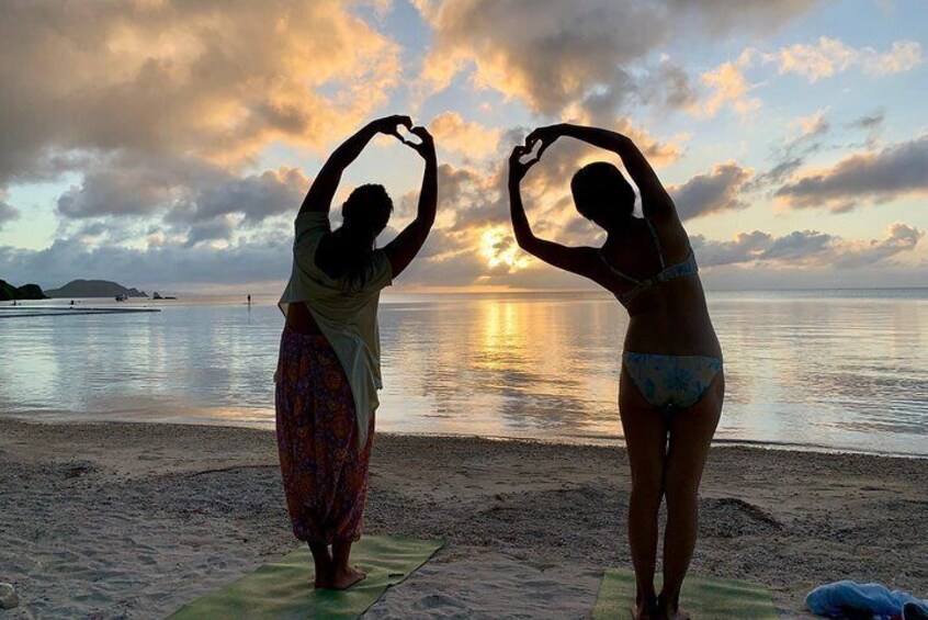 Beach yoga to feel nature and the earth on Ishigaki Island