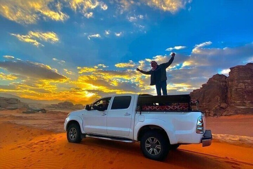 Wadi Rum Full Experience - Lunch, Dinner, Full Day Jeep Tour & Overnight Camping