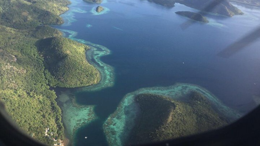 arriving to the island of Corón