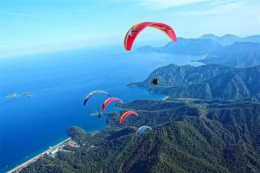 Paragliding on Tahtali mountain from Antalya
