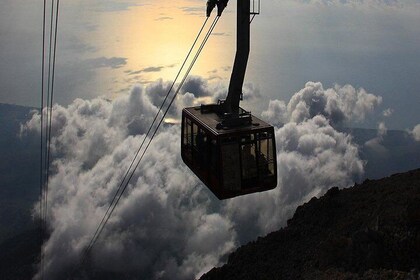 Tahtali cable car, 2350 m above sea level ! From Antalya