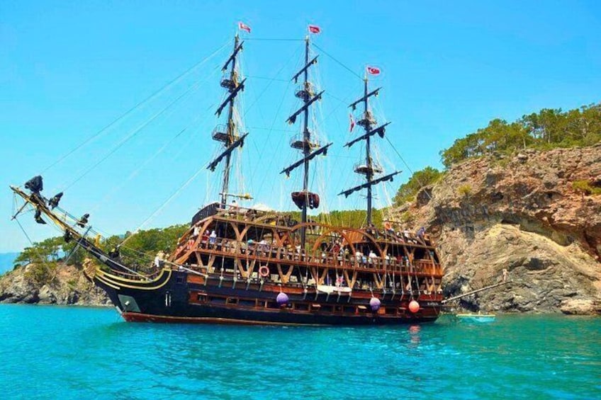 Pirate Yacht in Kemer with Disco&Lunch