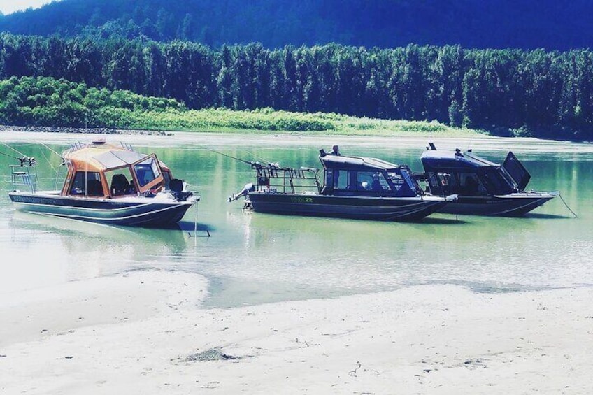 Sturgeon fishing on the Fraser river