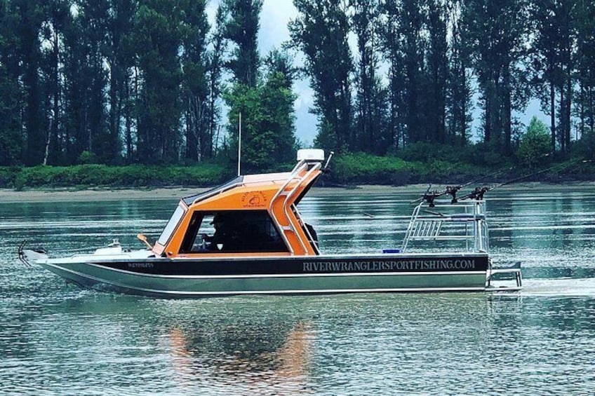 Sturgeon fishing on the Fraser river