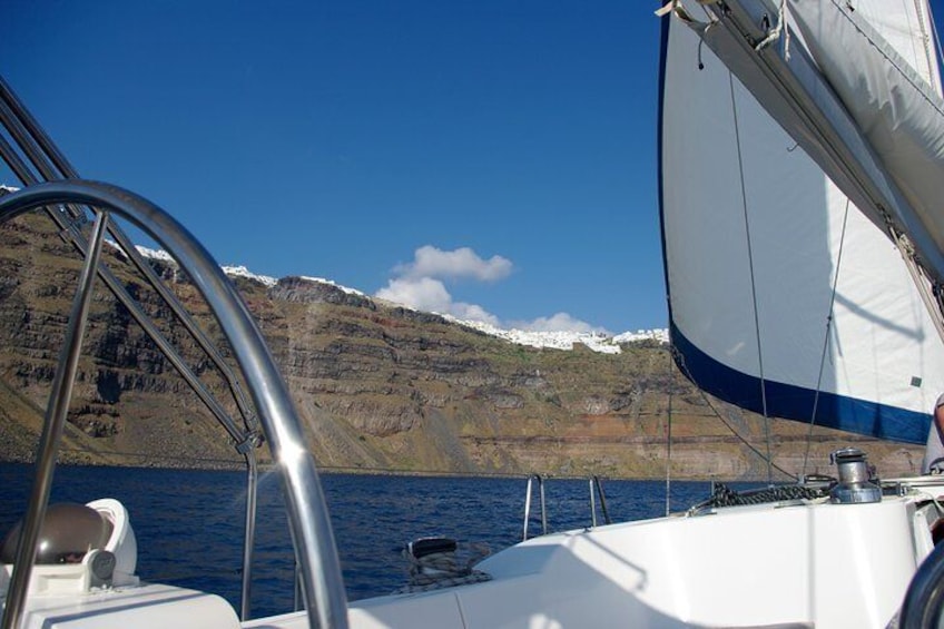 Fira from sea level