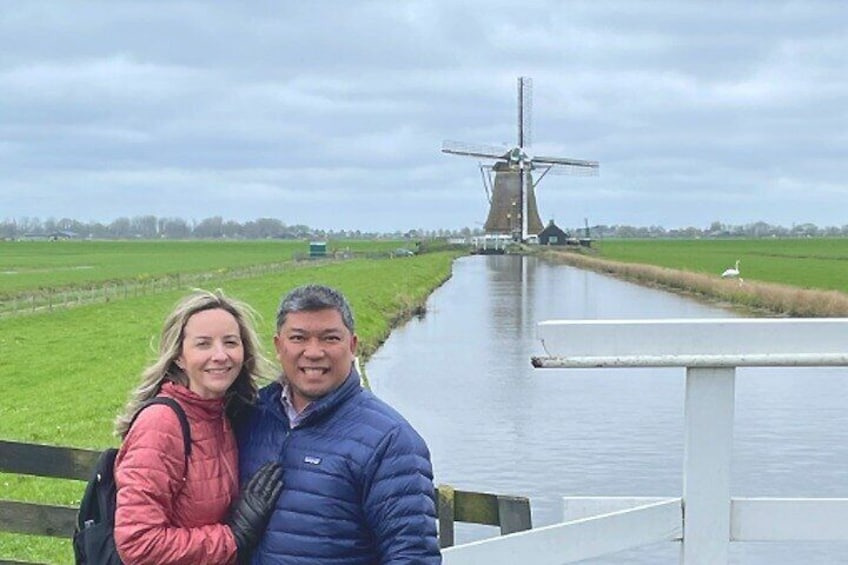 Windmill in the Dutch countryside, off-the-beaten path