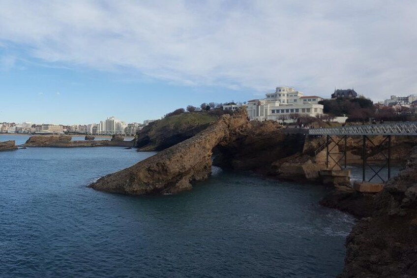 Rocher de la Vierge in Biarritz