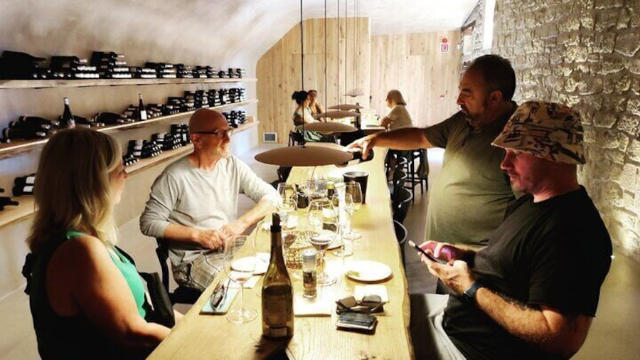 Tasting at a winery