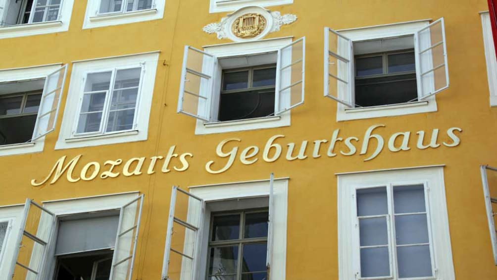 Mozart's birthplace in Salzburg
