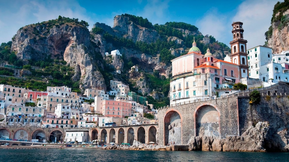 City and shoreline of the Amalfi Coast