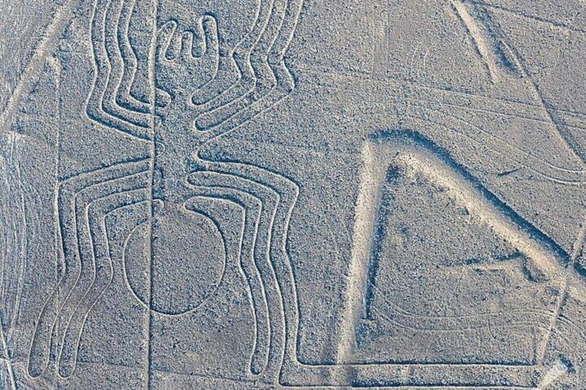 Overflight of Nazca Lines from Nazca