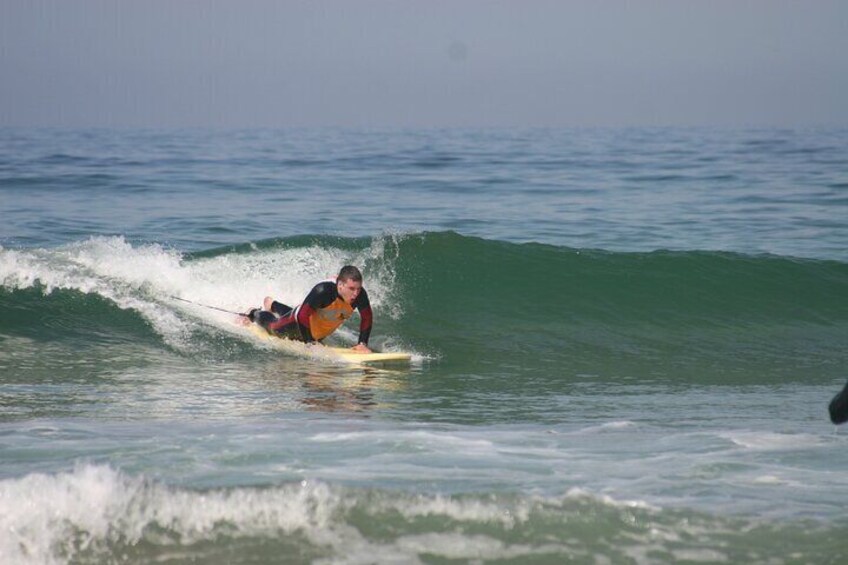 First wave surfing